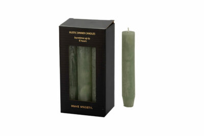 Home Society – Dinner Candle – Set Van 6 – Green