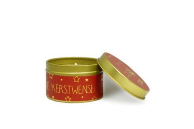 My Flame – Sojakaars XS – Een blikje kerstwensen – Geur Winter Glow – Rood