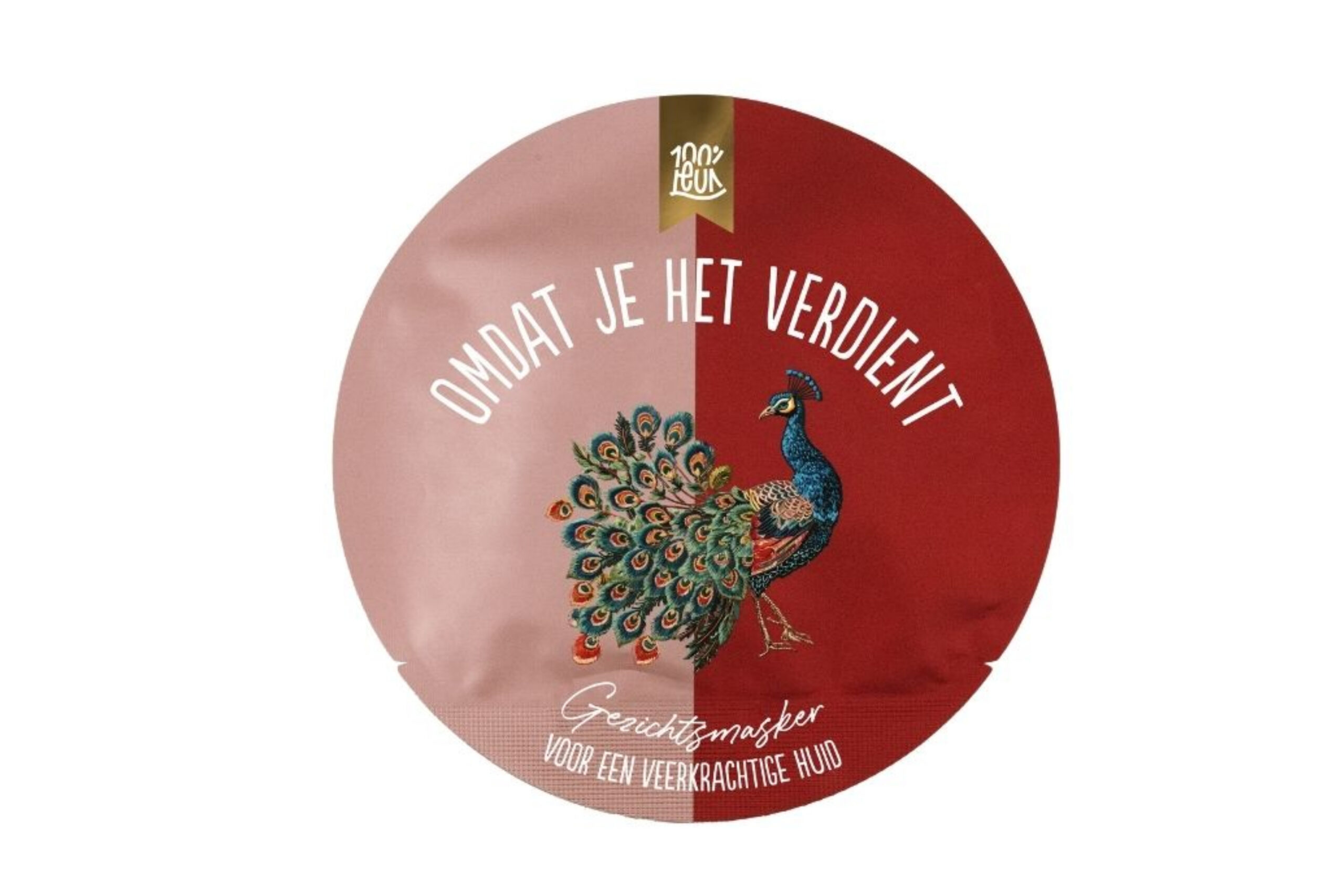 100 % Leuk - Gezichtsmasker - Omdat je het verdient