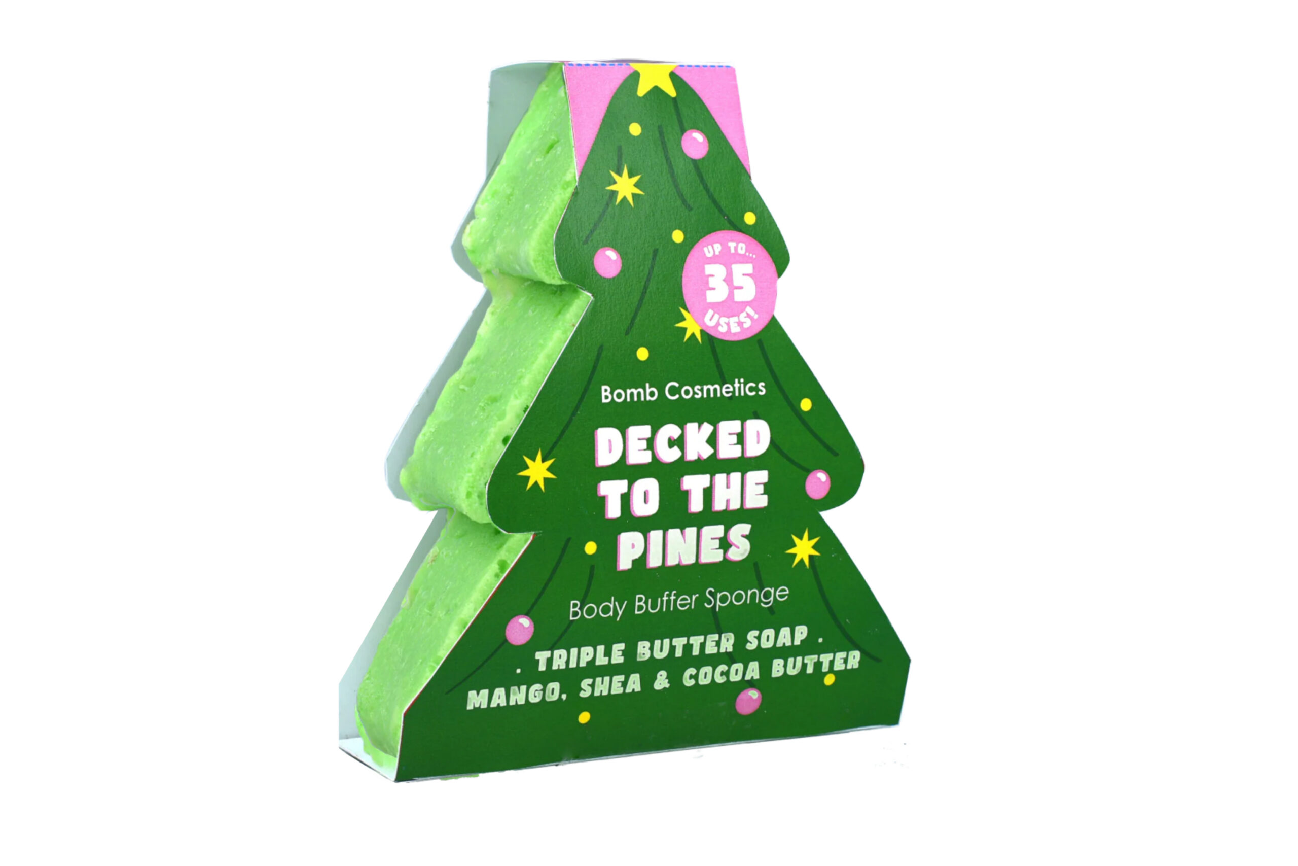 Bomb Cosmetics – Zeepspons – Decked to the pines