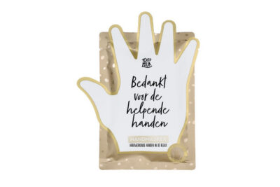 100 % Leuk – Handmasker – Bedankt voor de helpende handen