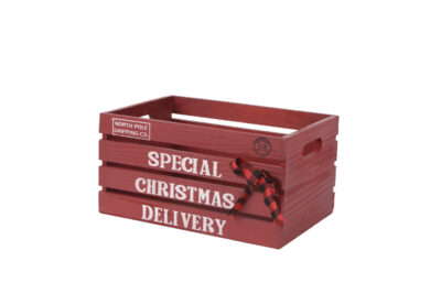 Corpo Bello – Decoratieve houten krat – Special Christmas Delivery – L
