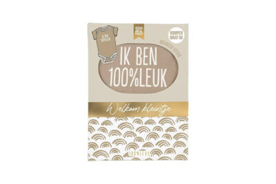 100 % Leuk – Babyrompertje in box