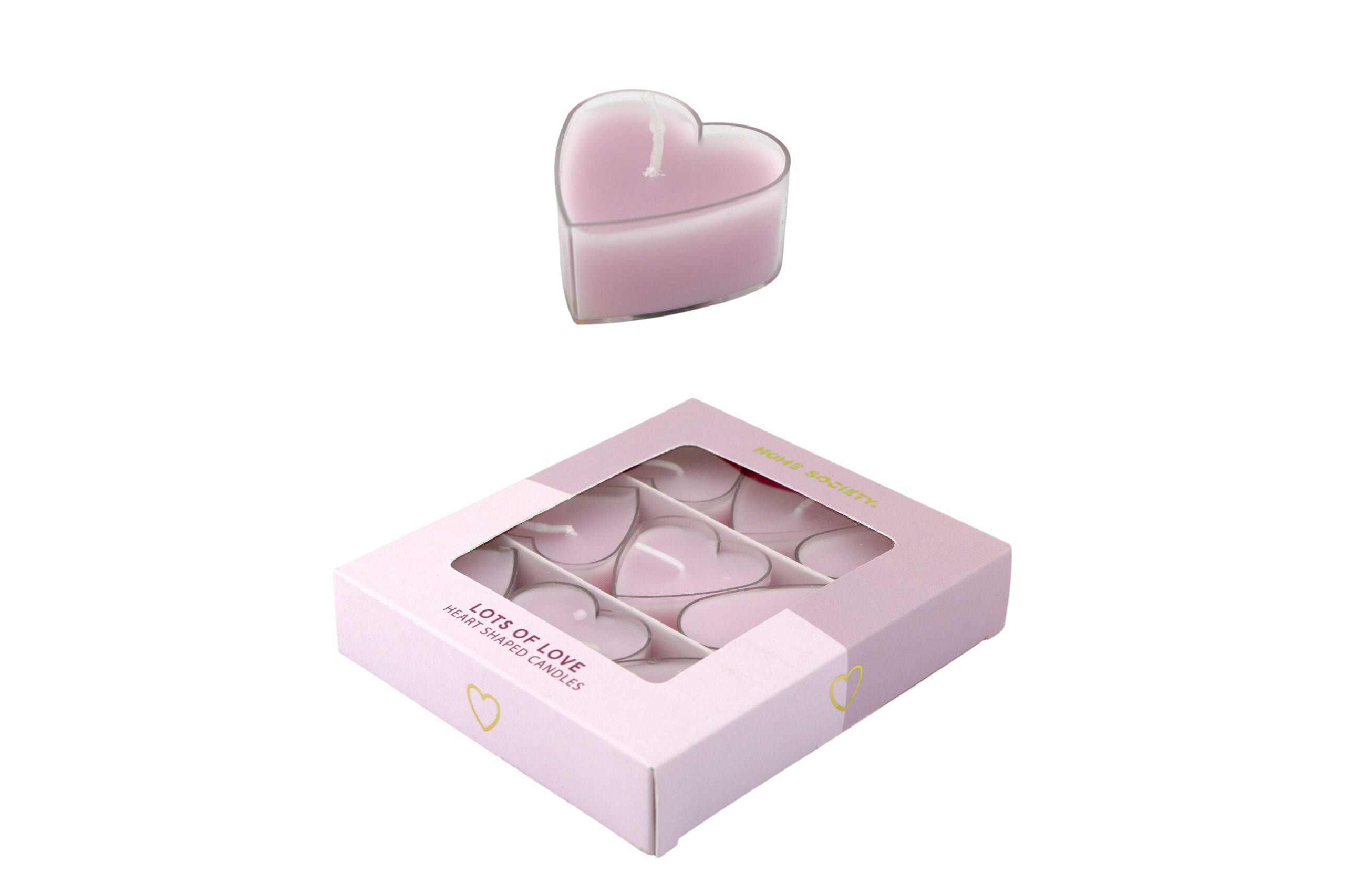 Home Society - Deco Kaars Love Hearts - Set 9