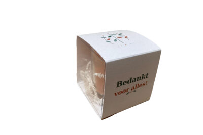 Corpo Bello – Kaarsje in box – Bedankt voor alles!